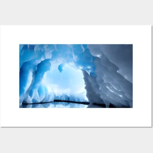 Blue Ice Cave Posters and Art